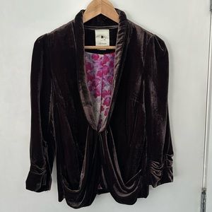 Anthropologie Velvet Jacket size 4